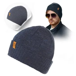 brodrene-czapka-meska-zimowa-granatowa-klasyczna-wywijana-beanie