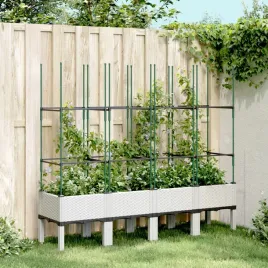vidaxl-donica-ogrodowa-z-kratka-biala-160x40x1425-cm-pp