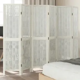 vidaxl-parawan-pokojowy-6-panelowy-bialy-lite-drewno-paulowni