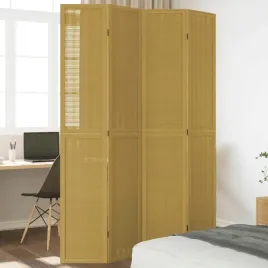 vidaxl-parawan-pokojowy-4-panelowy-brazowy-lite-drewno-paulowni
