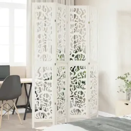 vidaxl-parawan-pokojowy-4-panelowy-bialy-lite-drewno-paulowni