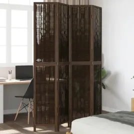 vidaxl-parawan-pokojowy-4-panelowy-ciemny-braz-lite-drewno-paulowni