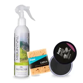 renowacja-czarnych-butow-z-gabka-i-impregnatem-oil-protector-zestaw-3w1
