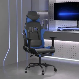 vidaxl-masujacy-fotel-gamingowy-z-podnozkiem-czarno-niebieski