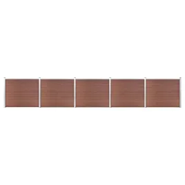 vidaxl-zestaw-ogrodzeniowy-z-wpc-872-x-146-cm-brazowy