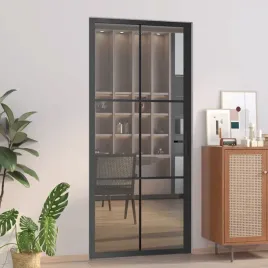 vidaxl-drzwi-wewnetrzne-93x2015-cm-czarne-szklo-esg-i-aluminium
