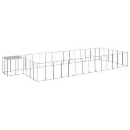 vidaxl-kojec-dla-psa-srebrny-2662-m-stalowy