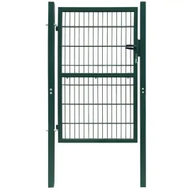 vidaxl-brama-ogrodzeniowa-2d-pojedyncza-zielona-100x160-cm