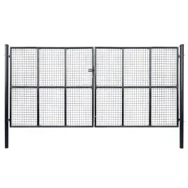 vidaxl-brama-ogrodowa-z-siatki-ocynkowanej-stal-400x175-cm-szara