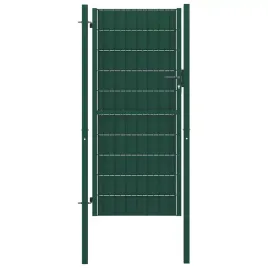 vidaxl-brama-ogrodzeniowa-pvc-i-stalowa-100x204-cm-zielona