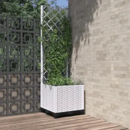 vidaxl-donica-ogrodowa-z-kratka-biala-40x40x136-cm-pp