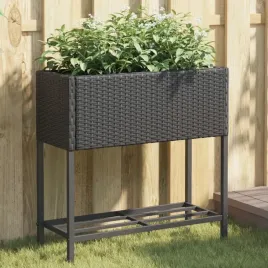 vidaxl-donice-ogrodowe-z-polka-2-szt-czarne-70x28x70-cm-polirattan