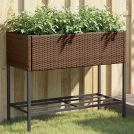 vidaxl-donice-ogrodowe-z-polka-2-szt-braz-90x40x75-cm-polirattan