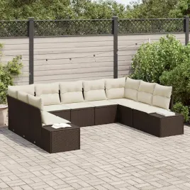 vidaxl-zestaw-sof-na-ogrod-z-poduszka-9-pcs-brazowy-polirattan