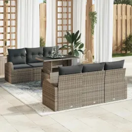 vidaxl-zestaw-sof-na-ogrod-z-poduszka-7-pcs-szary-polirattan