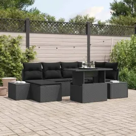 vidaxl-zestaw-sof-na-ogrod-z-poduszka-7-pcs-czarny