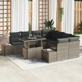 vidaxl-zestaw-sof-na-ogrod-z-poduszka-9-pcs-szary-polirattan