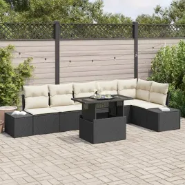 vidaxl-zestaw-sof-na-ogrod-z-poduszka-7-pcs-czarny-polirattan