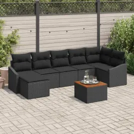 vidaxl-zestaw-sof-na-ogrod-z-poduszka-8-pcs-czarny-polirattan