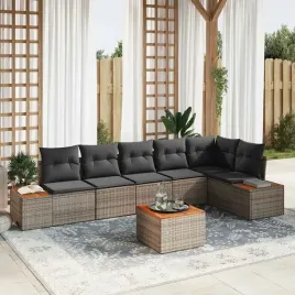 vidaxl-zestaw-sof-na-ogrod-z-poduszka-7-pcs-szary-polirattan