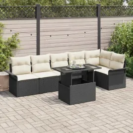 vidaxl-zestaw-sof-na-ogrod-z-poduszka-7-pcs-czarny-polirattan