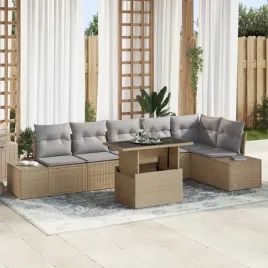 vidaxl-zestaw-sof-na-ogrod-7-pcs-bezowy-i-jasnoszary-polirattan
