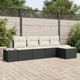 vidaxl-zestaw-sof-na-ogrod-5-pcs-czarny-i-kremowy-polirattan