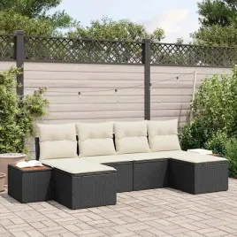 vidaxl-zestaw-sof-na-ogrod-z-poduszka-6-pcs-czarny-polirattan