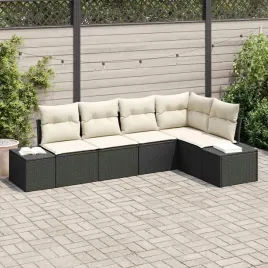 vidaxl-zestaw-sof-na-ogrod-5-pcs-czarny-i-kremowy-polirattan