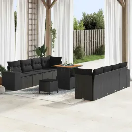 vidaxl-zestaw-sof-na-ogrod-z-poduszka-11-pcs-czarny-polirattan