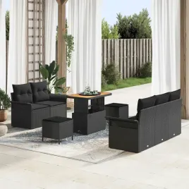 vidaxl-zestaw-sof-na-ogrod-z-poduszka-8-pcs-czarny-polirattan