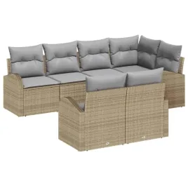 vidaxl-zestaw-sof-na-ogrod-7-pcs-bezowy-i-jasnoszary-polirattan