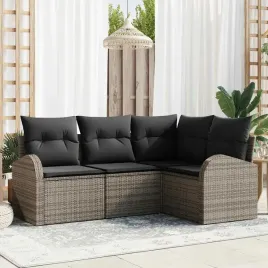 vidaxl-zestaw-sof-na-ogrod-z-poduszka-4-pcs-szary-polirattan