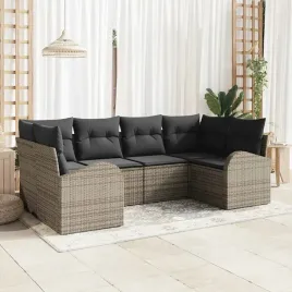vidaxl-zestaw-sof-na-ogrod-z-poduszka-6-pcs-szary-polirattan