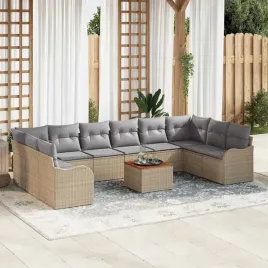 vidaxl-zestaw-sof-na-ogrod-11-pcs-bezowy-i-jasnoszary-polirattan