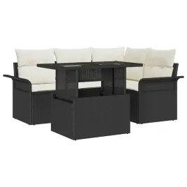 vidaxl-zestaw-sof-na-ogrod-z-poduszka-5-pcs-czarny-polirattan