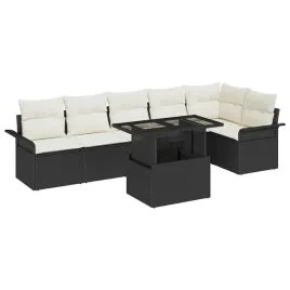 vidaxl-zestaw-sof-na-ogrod-z-poduszka-7-pcs-czarny-polirattan