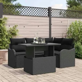 vidaxl-zestaw-sof-na-ogrod-z-poduszka-5-pcs-czarny-rattan-poli