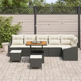 vidaxl-zestaw-sof-na-ogrod-z-poduszka-9-pcs-czarny-polirattan