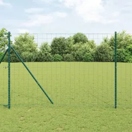 vidaxl-ogrodzenie-z-slupkiem-zielony-15-x-10-m-stal