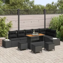 vidaxl-zestaw-sof-na-ogrod-z-poduszka-10-pcs-czarny-polirattan