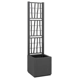 vidaxl-donica-ogrodowa-z-trellem-ciemnoszary-36-x-36-x-140-cm-pp
