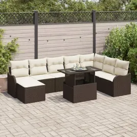 vidaxl-zestaw-sof-na-ogrod-z-poduszka-9-pcs-brazowy-polirattan