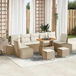 vidaxl-zestaw-sof-na-ogrod-z-poduszka-10-pcs-bezowy-polirattan