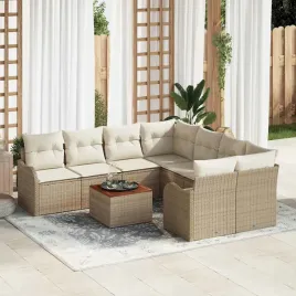 vidaxl-zestaw-sof-na-ogrod-z-poduszka-9-pcs-bezowy-polirattan
