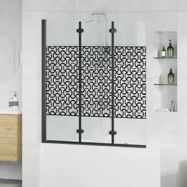 vidaxl-oslona-prysznicowa-czarny-i-przezroczysty-130-x-130-cm