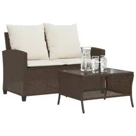 vidaxl-sofa-ogrodowa-2-osobowa-z-poduszkami-i-stolem-brazowy