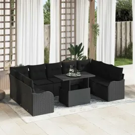 vidaxl-zestaw-sof-na-ogrod-z-poduszka-10-pcs-czarny-polirattan