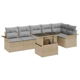 vidaxl-zestaw-sof-na-ogrod-z-poduszka-7-pcs-bezowy-polirattan