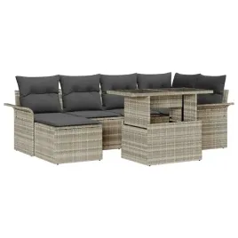 vidaxl-zestaw-sof-na-ogrod-z-poduszka-7-pcs-jasnoszary-polirattan